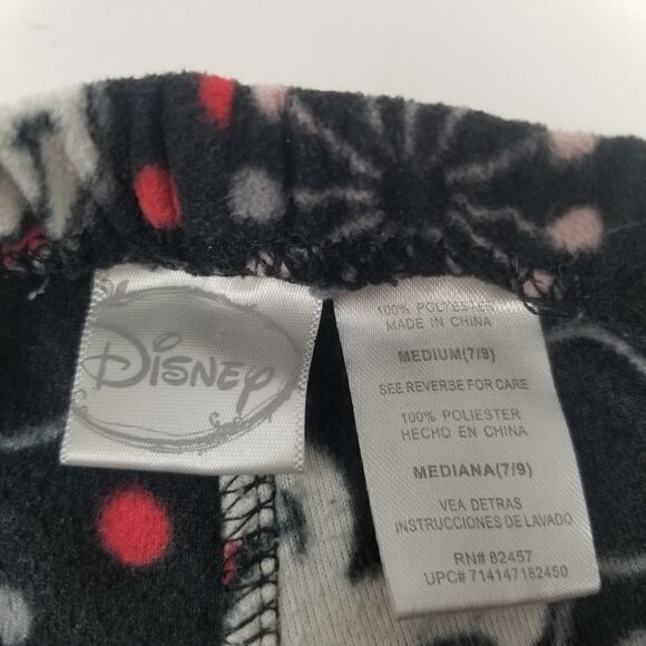 Cute black white red warm fleece Mickey Mouse jammie pants or day fleece pants. - Picture 10 of 13